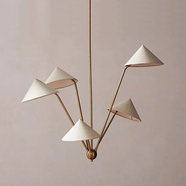 Japanese Multi-heads Wabi-sabi LED Pendant Lamp Riko SPINGAR.COM