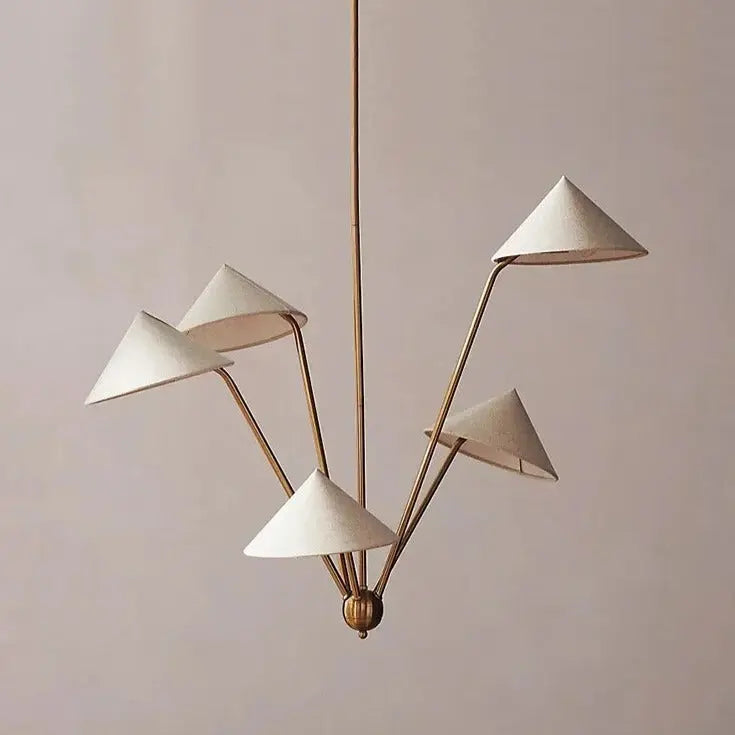 Japanese Multi-heads Wabi-sabi LED Pendant Lamp Riko SPINGAR.COM