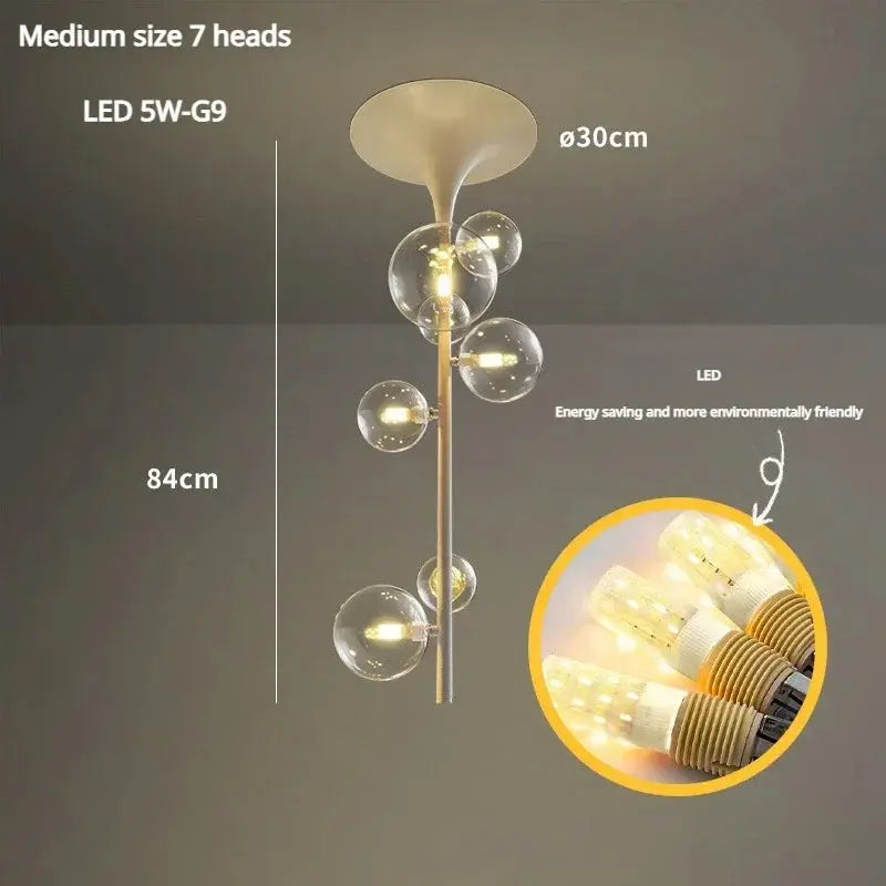 Alfred – Modern Minimalist LED Pendant Light with Glass Ball Design for Ceilings Kozyled.com