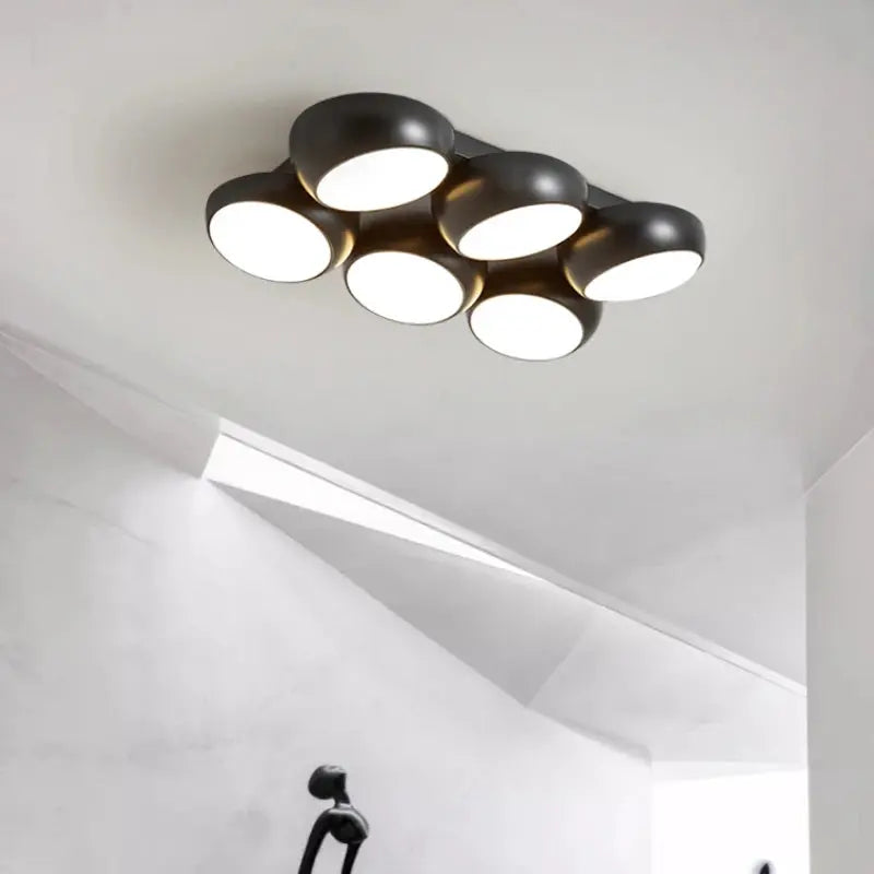 Lykke – Nordic Honeycomb Style LED Ceiling Lamp for Modern, Geometric Lighting Kozyled