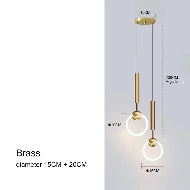 Myntor – Unique Modern LED Ring Bedside/ Corner Pendant lamp Lampasa.com