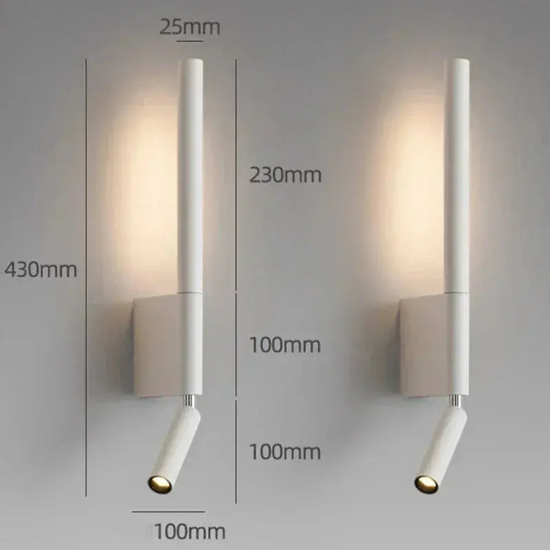 Hedda – Modern Bedside LED Spot Wall Lamp for Focused, Stylish Lighting Kozyled