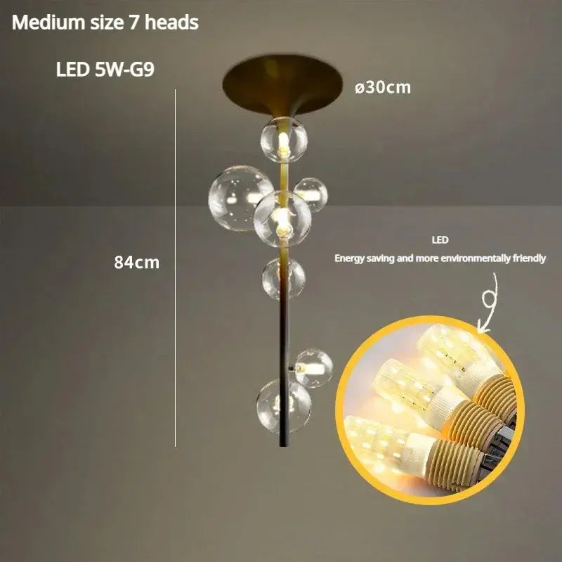 Alfred – Modern Minimalist LED Pendant Light with Glass Ball Design for Ceilings Kozyled.com