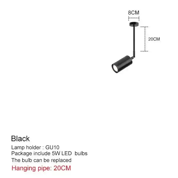 Lirian – Scandinavian adjustable Head LED Pendant Spotlight Lampasa.com