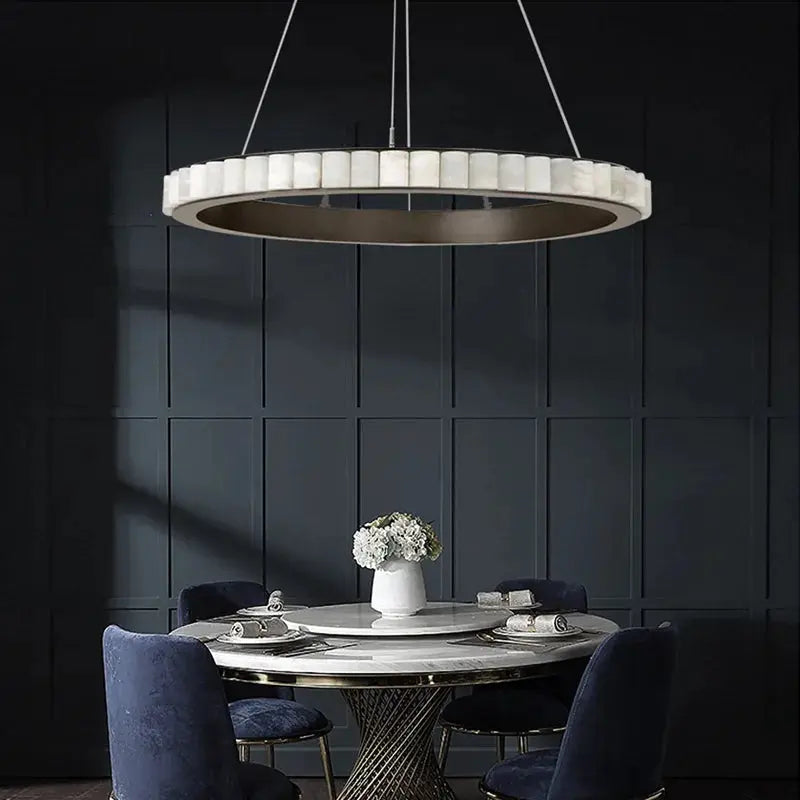 Vimar – Modern Luxury LED Pendant Light with Dimmable Marble Design Lampasa.com