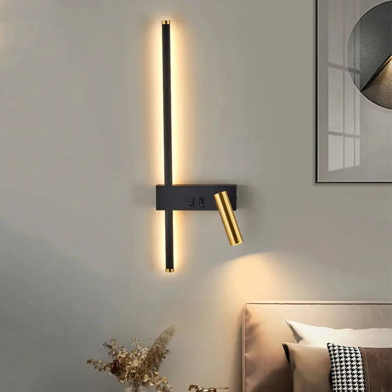 Amalie – Nordic Bedside LED Spot Wall Lamp for Minimalist, Focused Lighting Kozyled