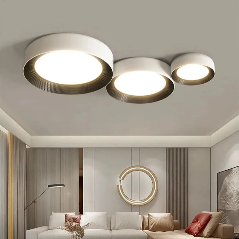 Sami – Elegant Scandinavian Circular LED Ceiling Lamp for Modern Interiors Kozyled