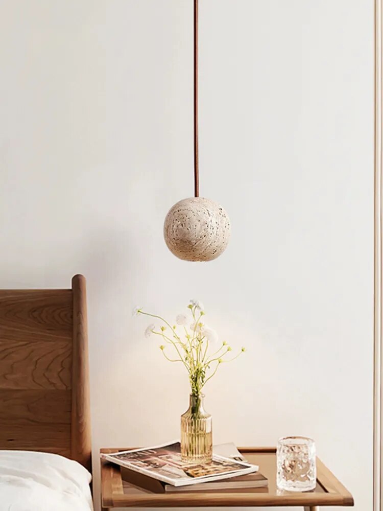 Naturel Cave Stone LED Pendant Lamp Vibeke SPINGAR.COM