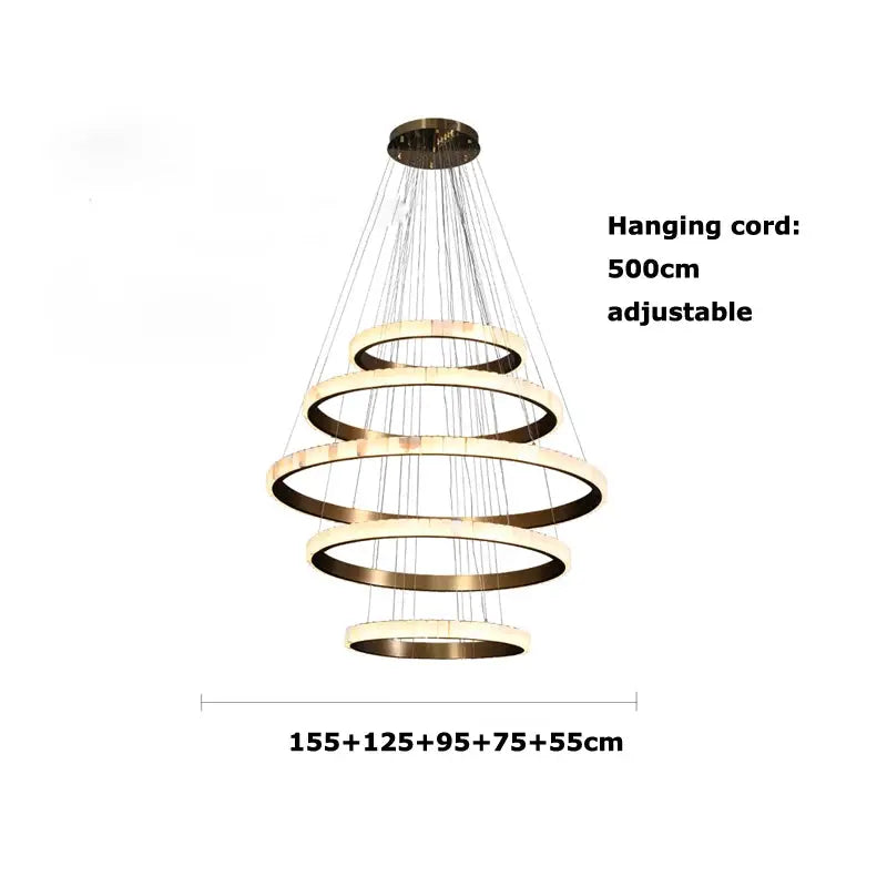 Vimar – Modern Luxury LED Pendant Light with Dimmable Marble Design Lampasa.com