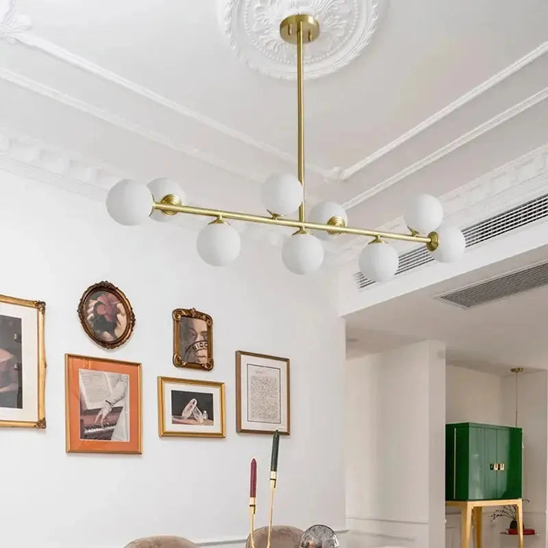 Malin – Scandinavian Frosted Glass Dining Table dimmable LED Pendant Lamp Lampasa.com