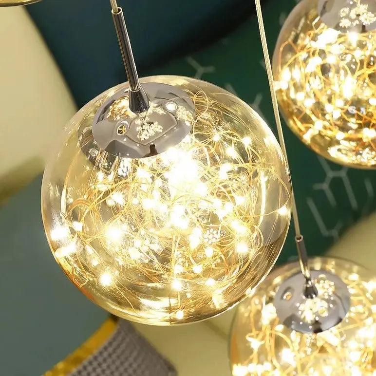 Modern Dimmable LED Spiral Staircase Chandelier Espen SPINGAR.COM