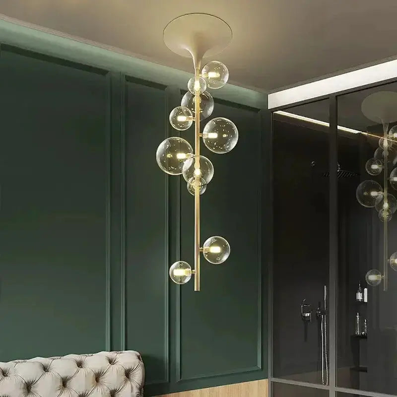 Alfred – Modern Minimalist LED Pendant Light with Glass Ball Design for Ceilings Kozyled.com