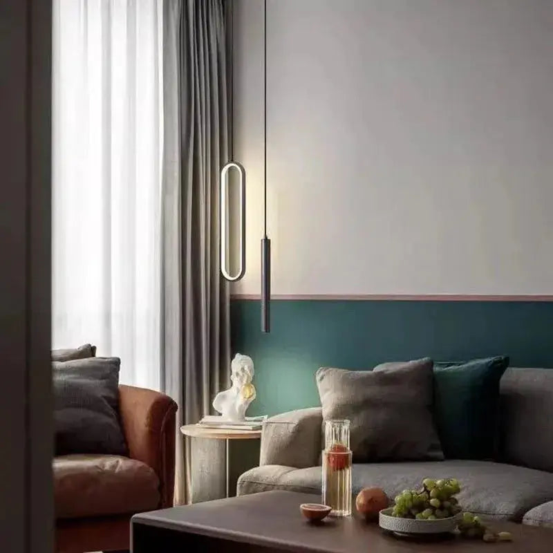 Ovrin – Modern Minimalist Oval & Spot LED Pendant Lamp Lampasa.com