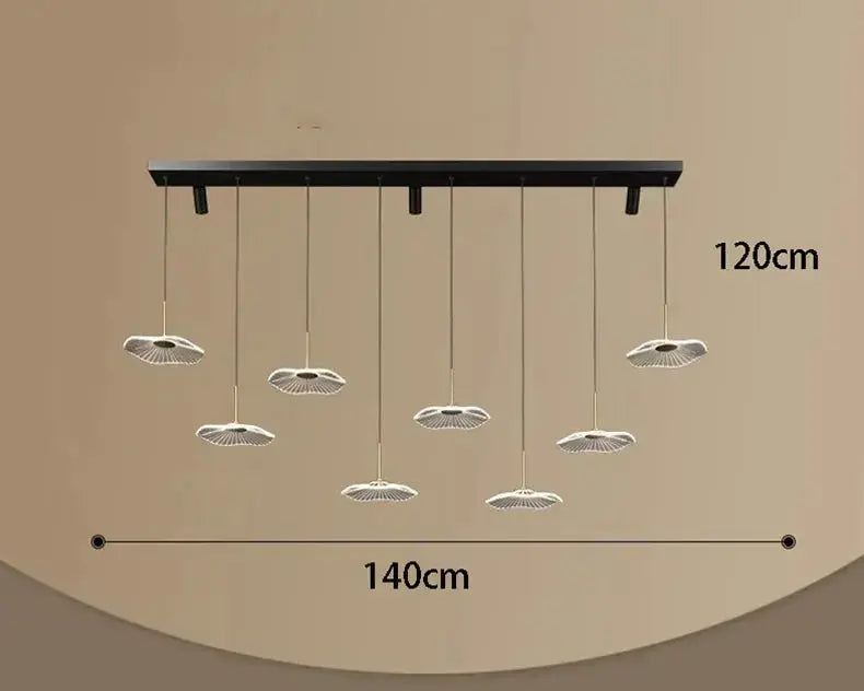 Nyelle – Modern Dimmable LED Dining Table lamp/ Bar Lamp With Spotlights Lampasa.com
