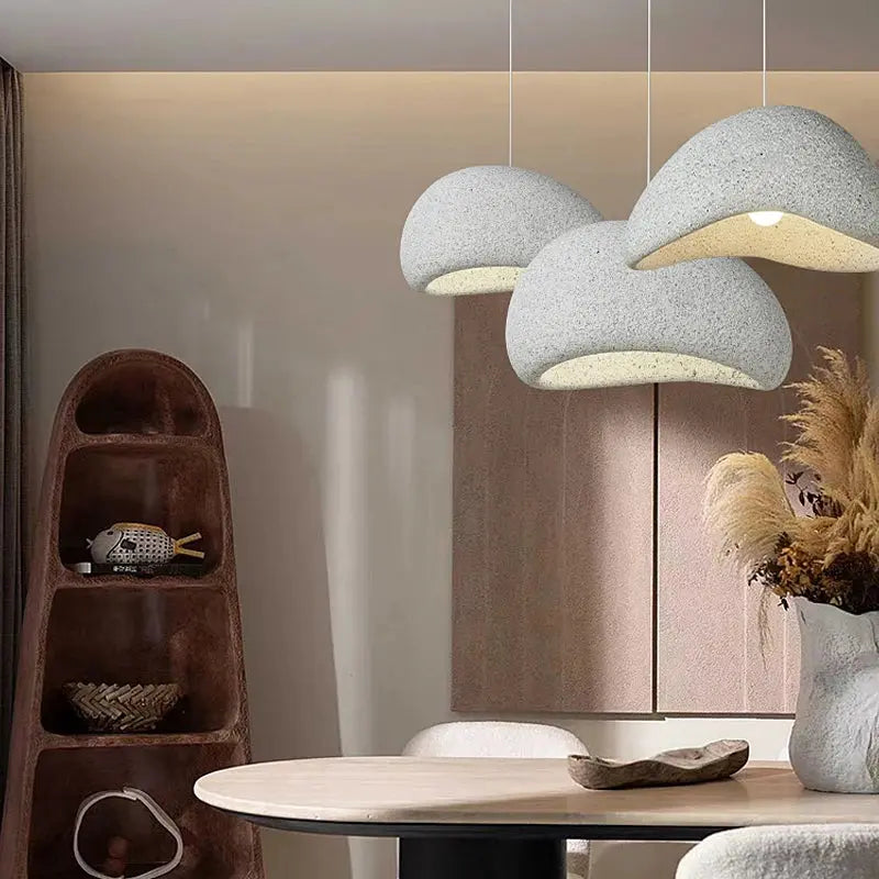 Handmade Japanese Wabi Sabi LED Pendant Lamp Annya SPINGAR.COM