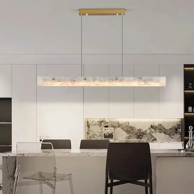 Heimir – Modern Luxury Dimmable LED Pendant Light with Marble Design for Dining Tables and Bars Kozyled.com