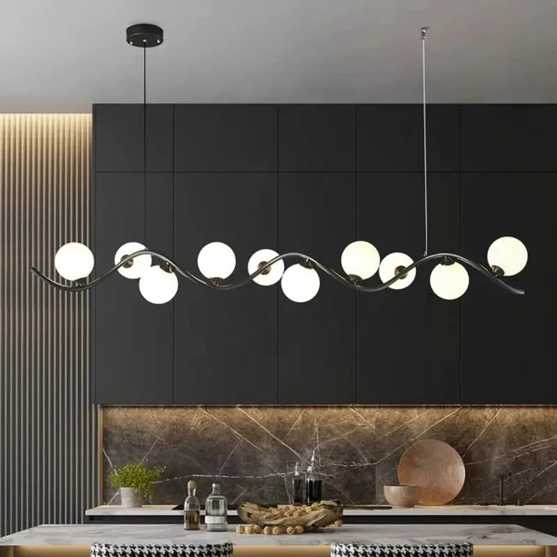 Isak – Dimmable LED Pendant Light with Milky Glass Shade for Dining Tables and Bars Kozyled.com