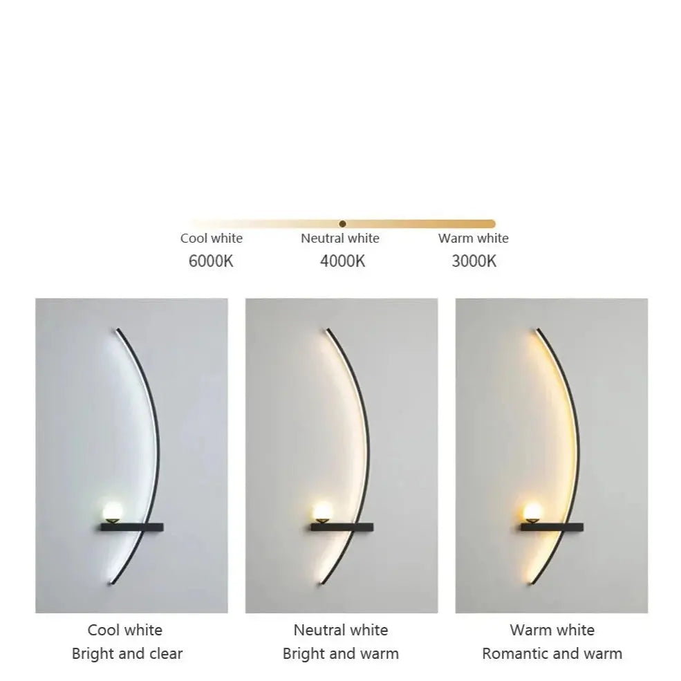 Modern Minimalist Creative LED Wall Lamp Wayde SPINGAR.COM
