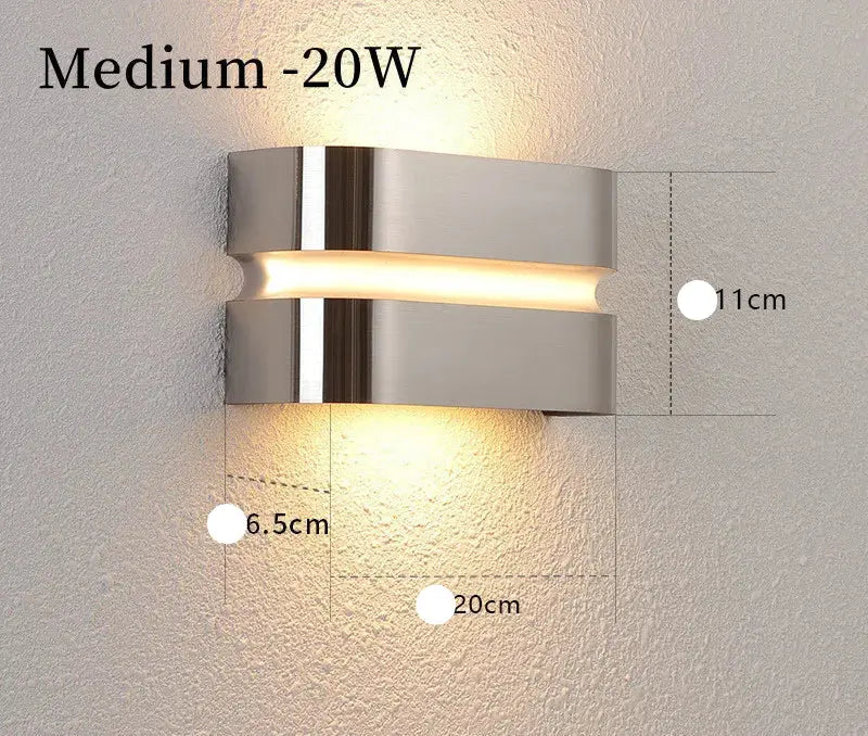 Yrsa – Stainless Steel Outdoor IP65 LED Wall Lamp for Durable, Weatherproof Lighting Kozyled