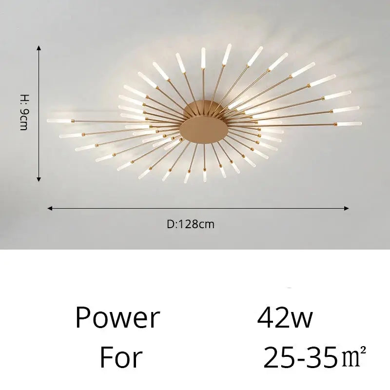 Fan-shaped LED ceiling light Arlo™ Spingar.com