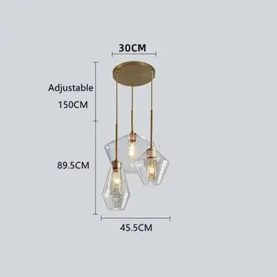 Orya – Artistic Modern Amber Glass LED Pendant Lamp Lampasa.com