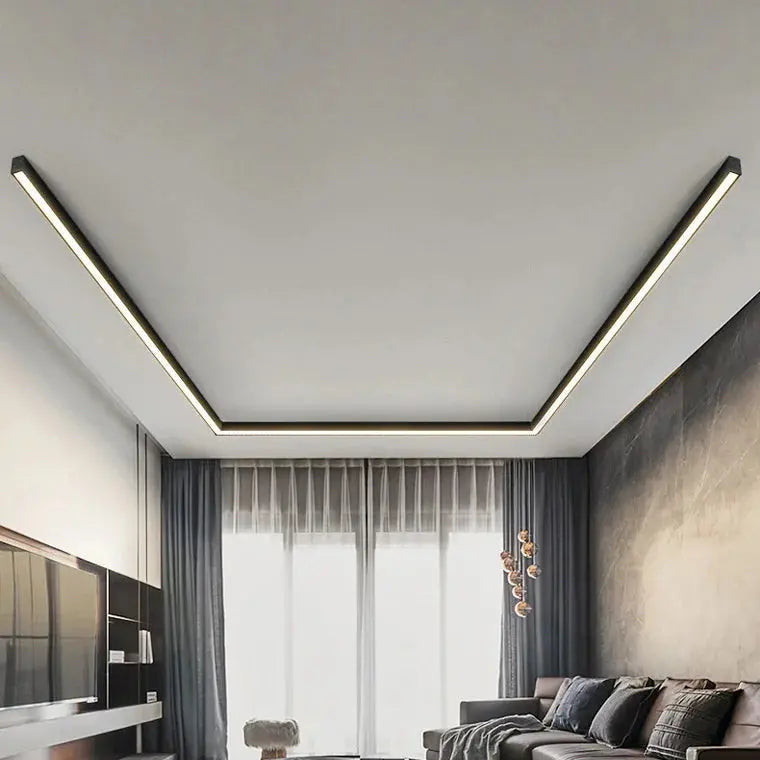 Asta – Modern Minimalist Long Beam LED Ceiling Lamp for Sleek Lighting Kozyled