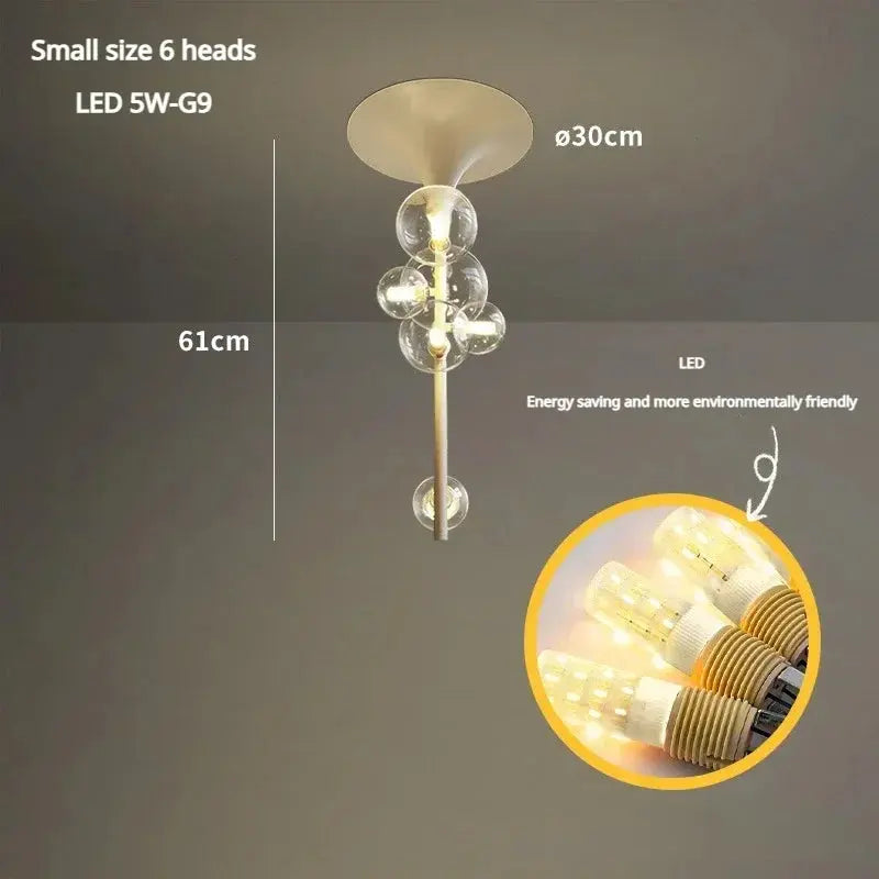 Alfred – Modern Minimalist LED Pendant Light with Glass Ball Design for Ceilings Kozyled.com