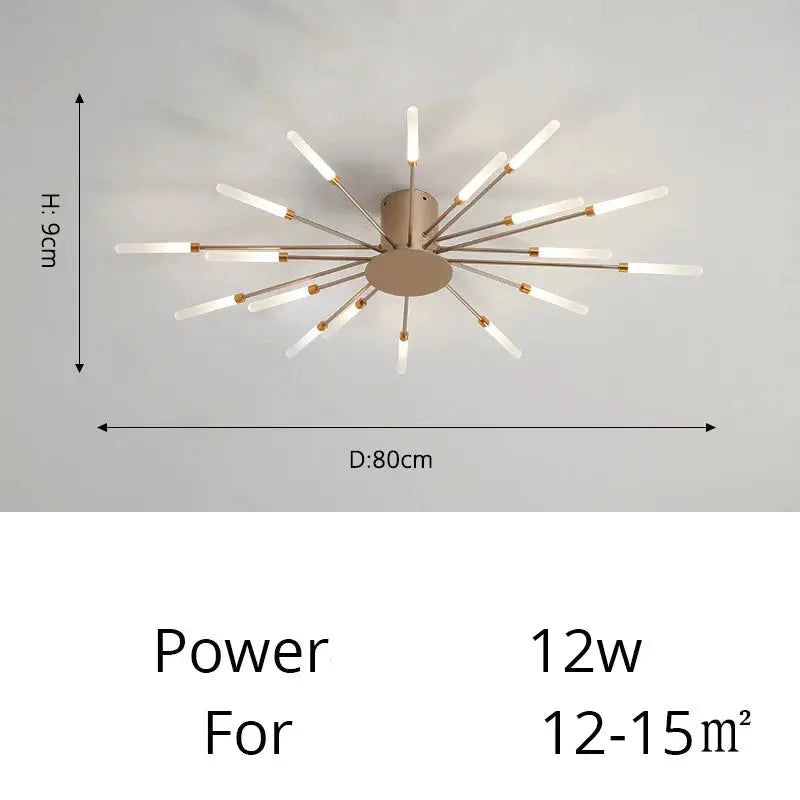 Fan-shaped LED ceiling light Arlo™ Spingar.com