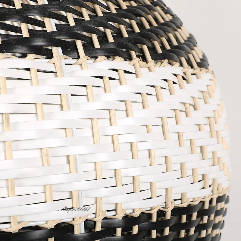 Handmade Color Matching Rattan Pendant Lamp Lars SPINGAR.COM