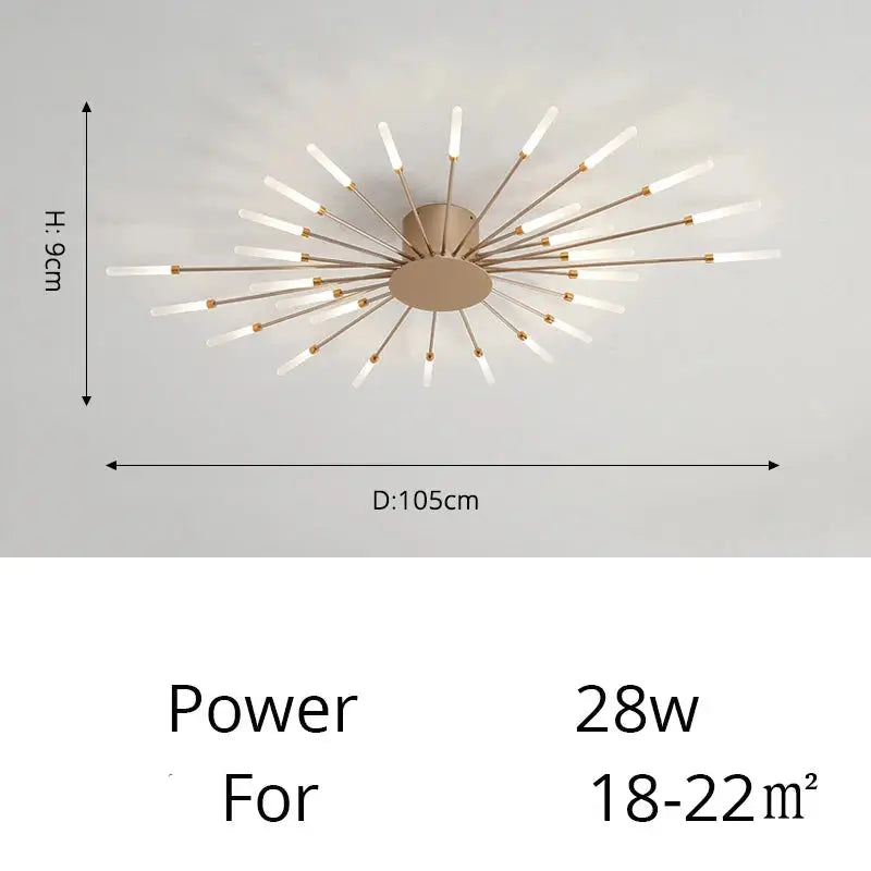 Fan-shaped LED ceiling light Arlo™ Spingar.com