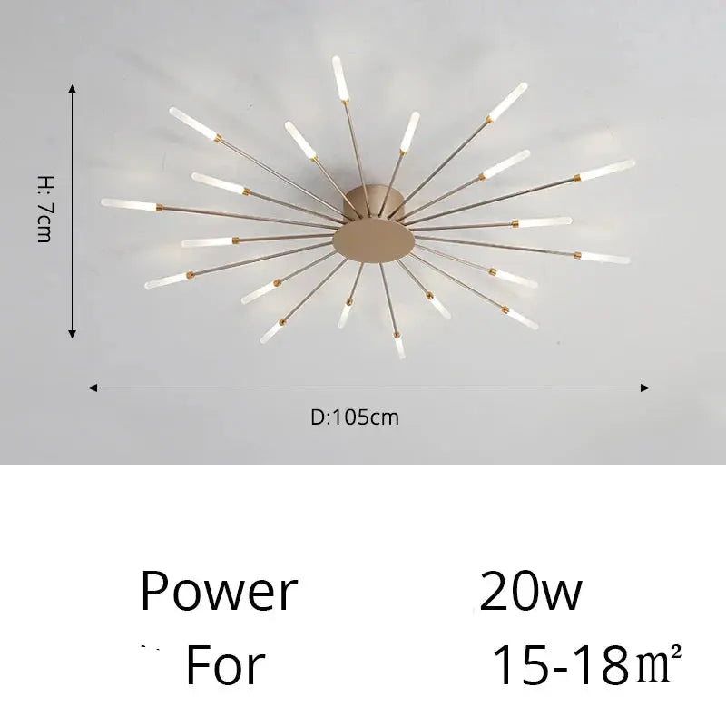 Fan-shaped LED ceiling light Arlo™ Spingar.com