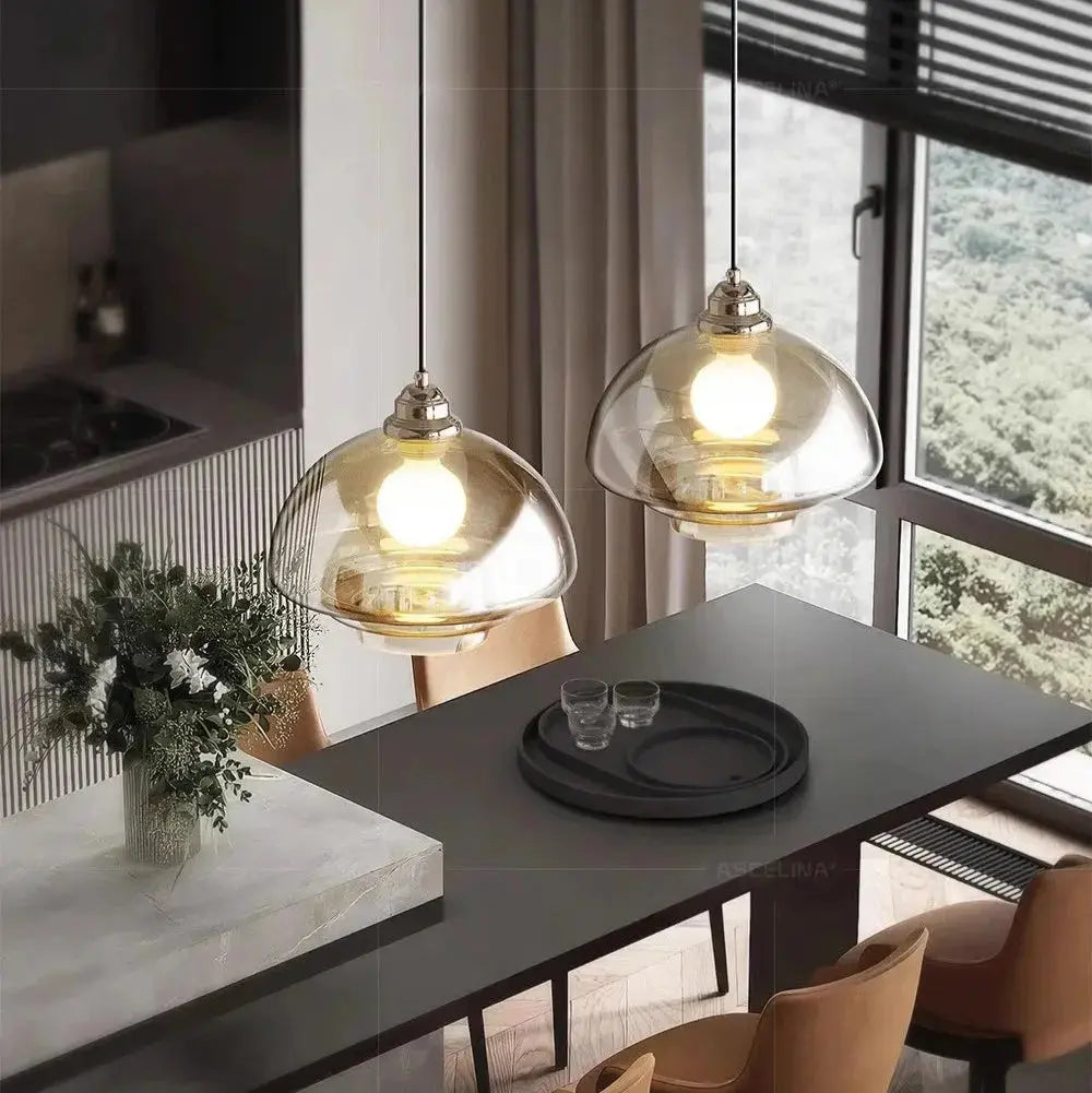 Amara – Antique Style LED Glass Pendant Lamp Lampasa.com