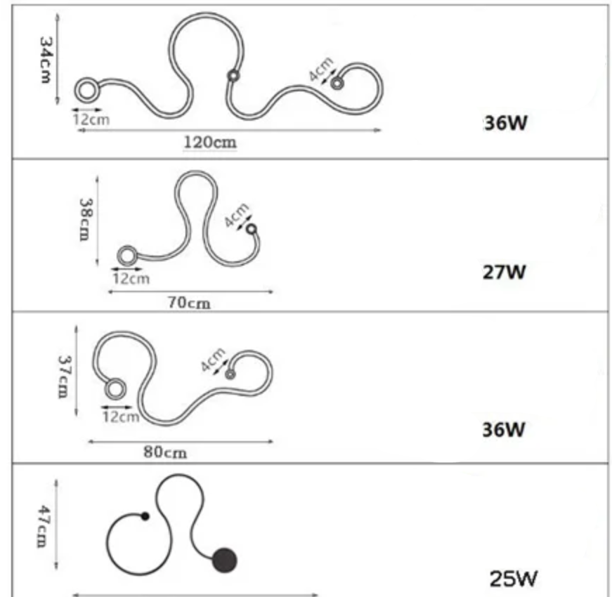 Modern Shaped LED Wall Lamp Benjamin™ Spingar.com