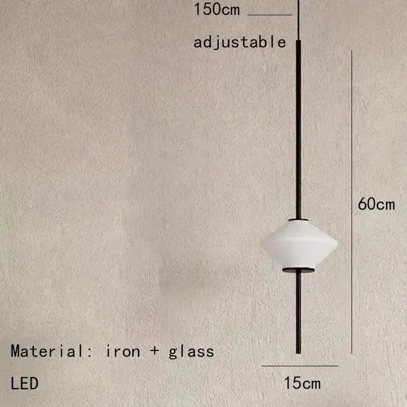 Hedvig – Modern White Glass LED Pendant Lamp Lampasa.com