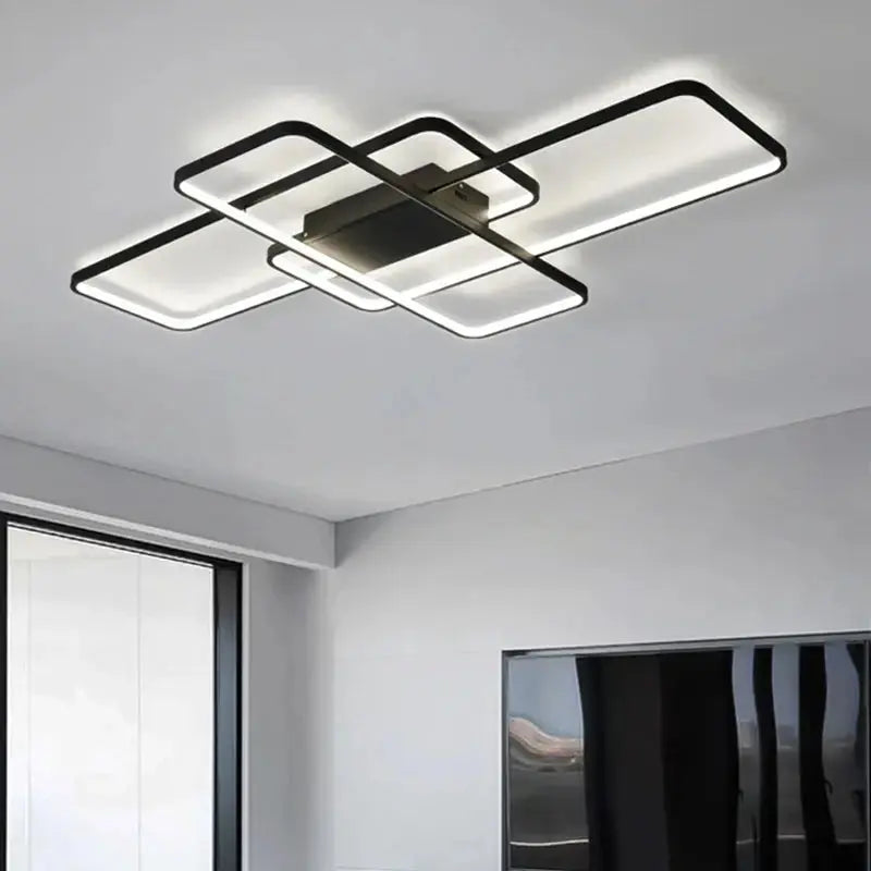 Nivrel – Modern Geometric Dimmable LED Ceiling Lamp Lampasa.com