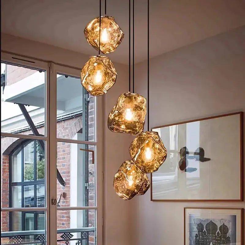 Vela – Modern Luxury Glass Dimmable LED Pendant Lamp Lampasa.com