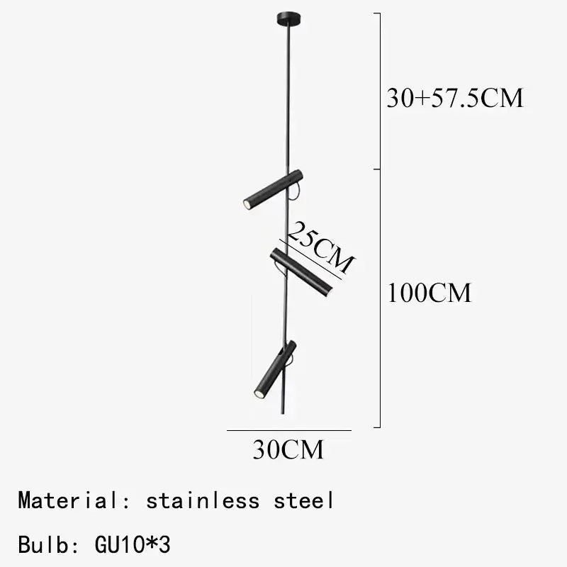 Kelvar – Modern Rotatable Stainless Steel Pendant LED Spotlight Lampasa.com