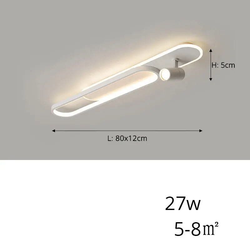 Jensen – Modern LED Ceiling Lamp with Adjustable Spotlights for Focused Lighting Kozyled