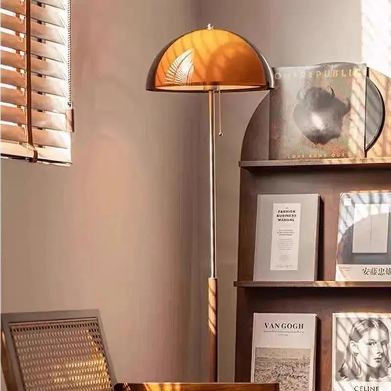 Marvella – Vintage Bauhaus Orange Floor Lamp Lampasa.com