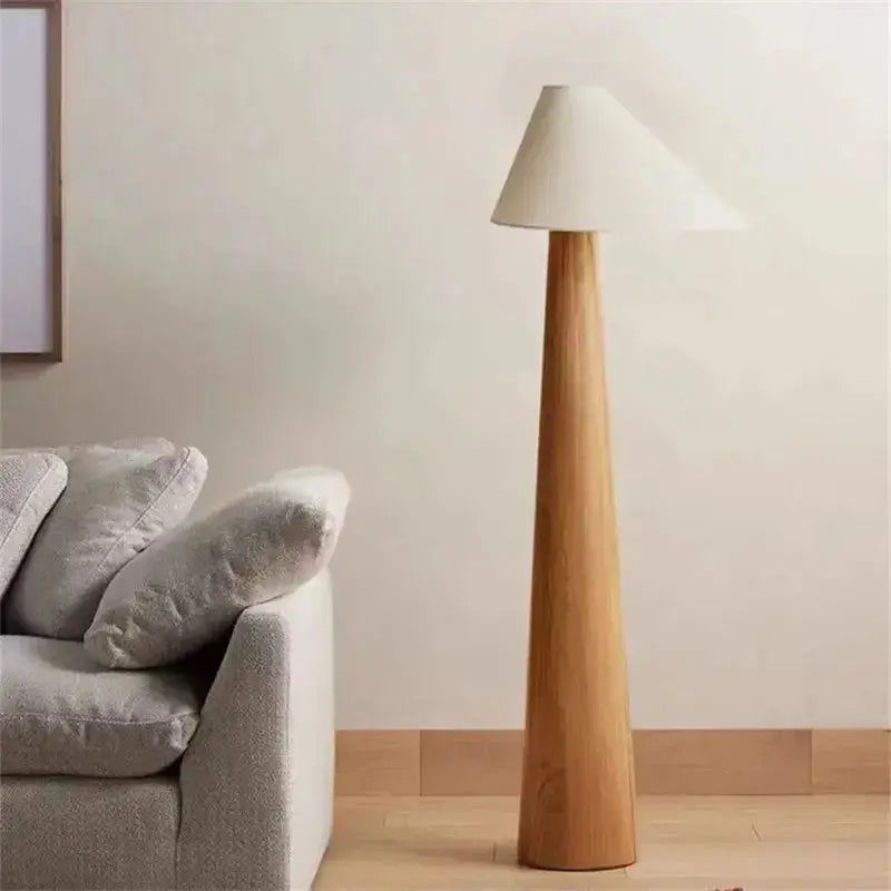 Elis – Tapered Oak Wood LED Table Lamp for Natural Interiors Lampasa.com