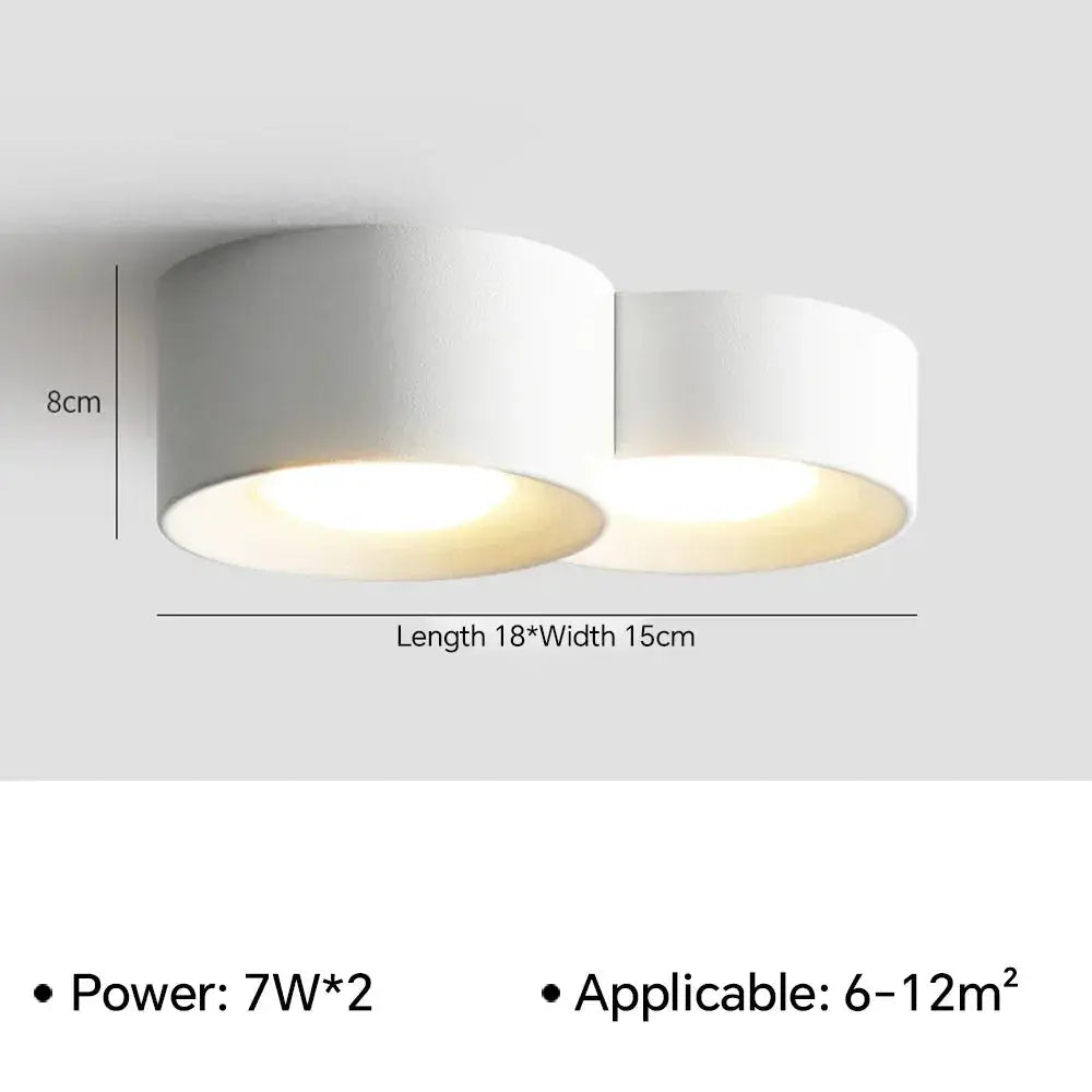 Mare – Modern LED Ceiling Lamp with Adjustable Spotlights for Focused Lighting Kozyled