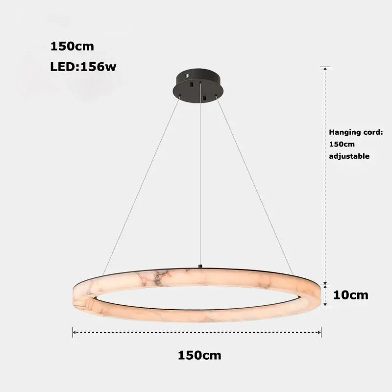 Aron – Modern Dimmable LED Pendant Light with Elegant Marble Lampasa.com