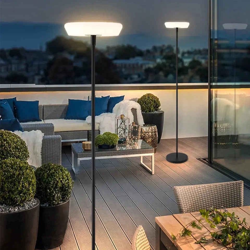 Eydis – Outdoor Solar-Powered and Rechargeable IP54 LED Floor Lamp for Sustainable Lighting Kozyled