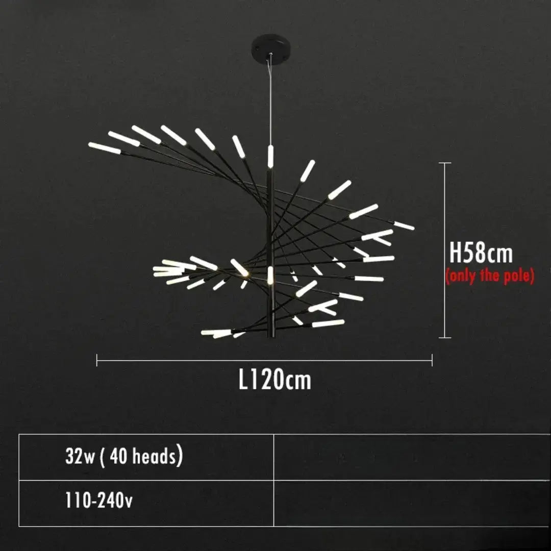 Alexander – Decorative Scandinavian fireworks style Dimmable LED Pendant Lamp Lampasa.com