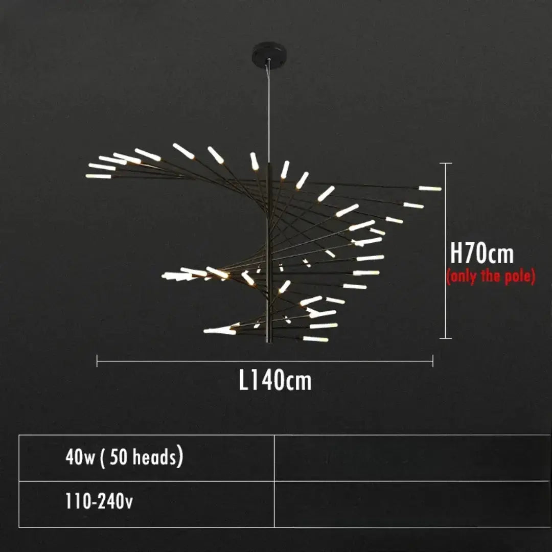 Alexander – Decorative Scandinavian fireworks style Dimmable LED Pendant Lamp Lampasa.com