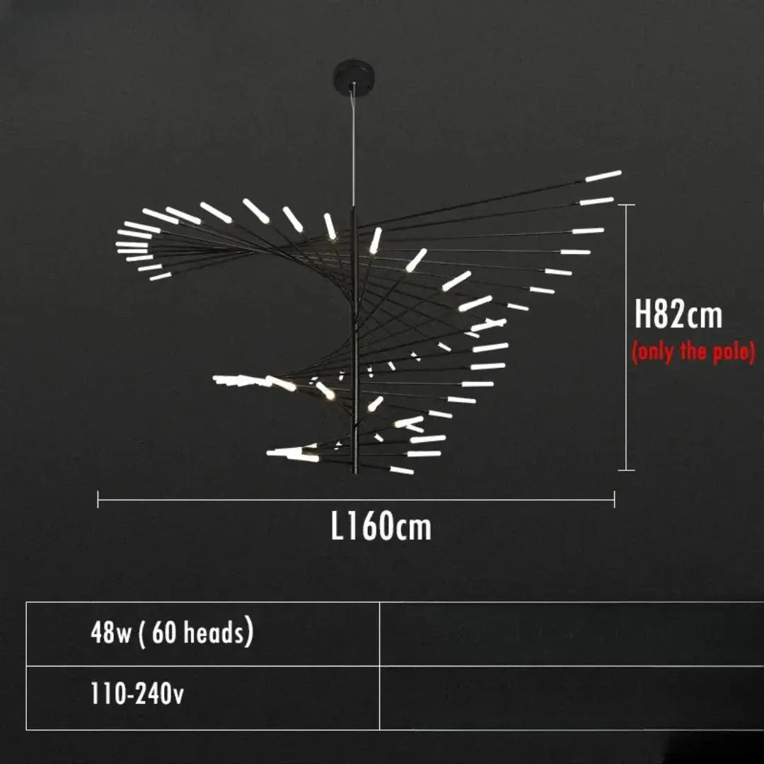 Alexander – Decorative Scandinavian fireworks style Dimmable LED Pendant Lamp Lampasa.com