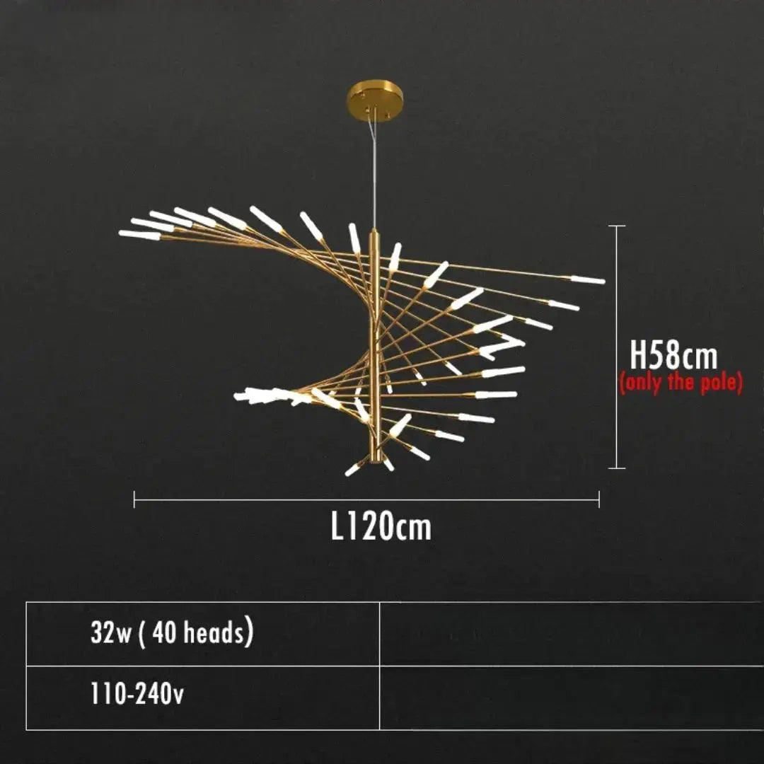 Alexander – Decorative Scandinavian fireworks style Dimmable LED Pendant Lamp Lampasa.com