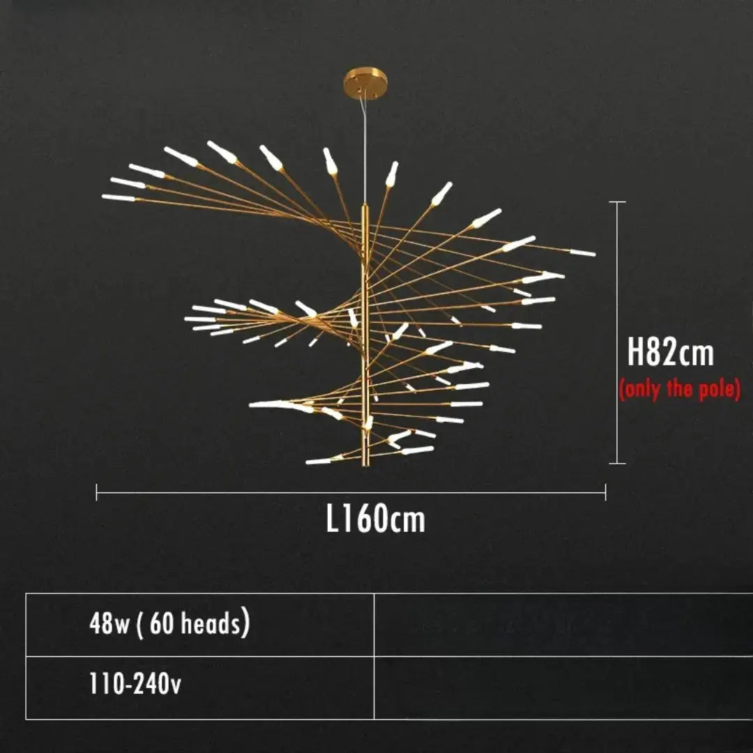 Alexander – Decorative Scandinavian fireworks style Dimmable LED Pendant Lamp Lampasa.com