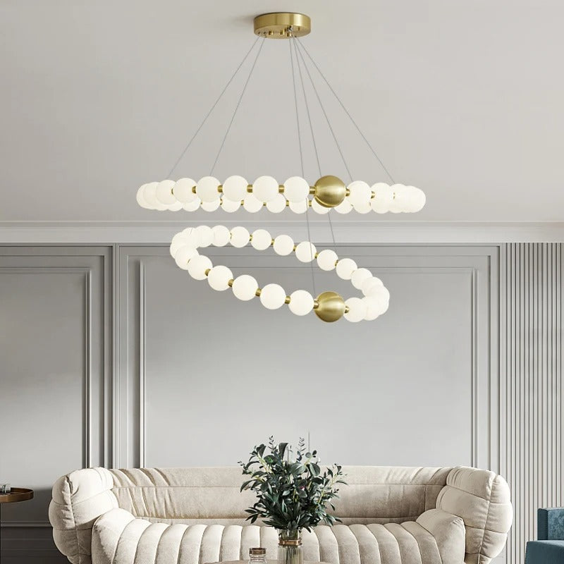 Postmodern Chain-shaped Scandinavian Kitchen Island/ bar LED Lamp Hermann SPINGAR.COM