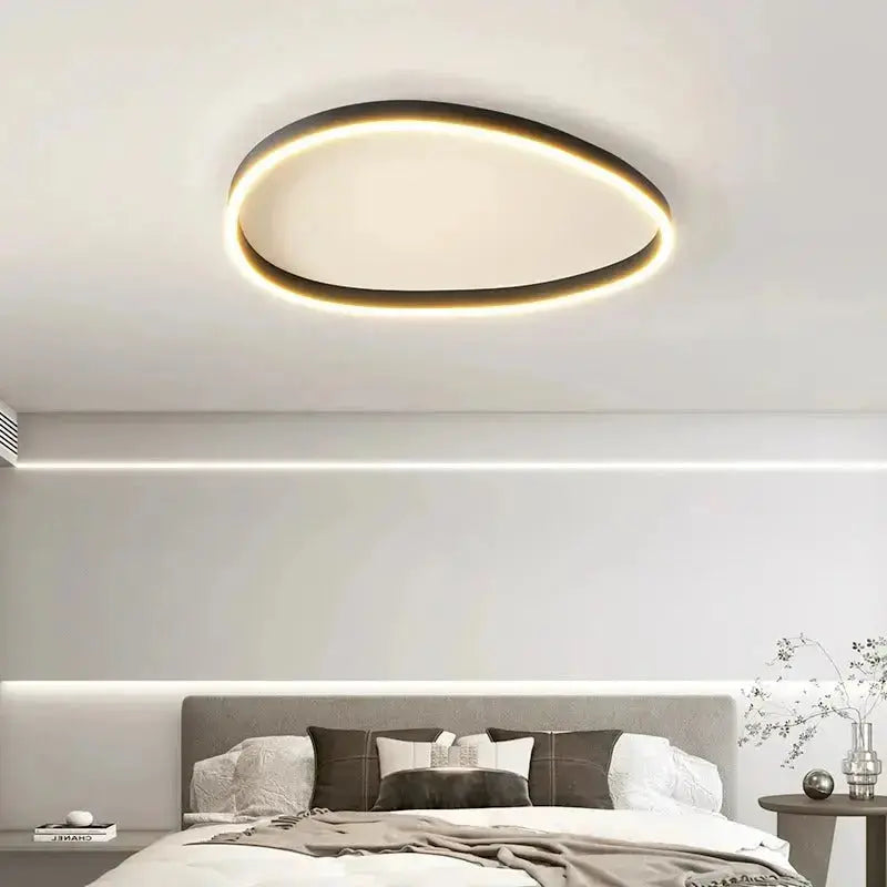 Astrid – Modern Brushed Dimmable LED Ceiling Light with Elegant Ring Design Kozyled.com